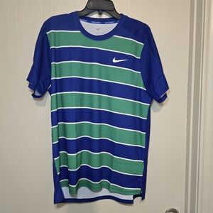 Men Sz L NikeCourt Slam Dri-FIT ADV Tennis Shirt - ALCARAZ - FZ6934 539‎  Nike